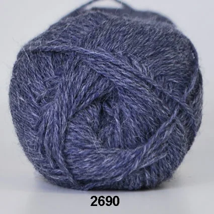 I lager Hjerte Alpaca – Alpaca ullgarn -fv 2690 Jeans Blå
