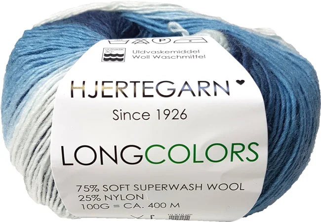 Lägg i varukorgen Hjertegarn Long Colors – Mjukt ullgarn – Fv 602 Mangfärgad