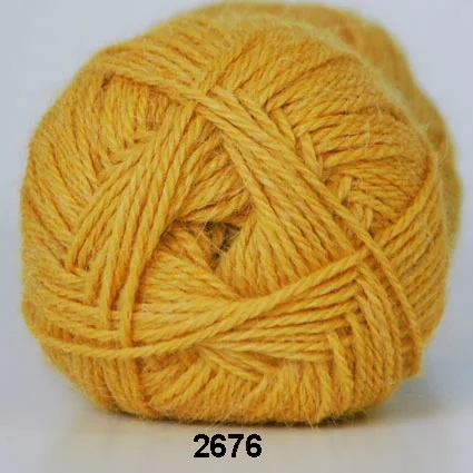 Utförsäljning Hjerte Alpaca – Alpaca ullgarn – fv 2676 Gul