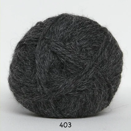 Hjerte Alpaca – Alpaca ullgarn – fv 403 Koks Grå Begränsat erbjudande