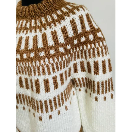 Nyhet Daisy Sweater av Rito Krea – tröja stickmönster strl. S-XL