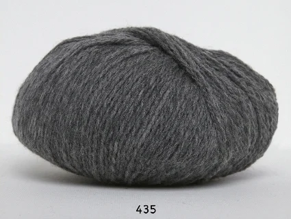 Hjerte Fine Highland Wool – ullgarn – Hjertegarn – fv 435 Grå Expressleverans