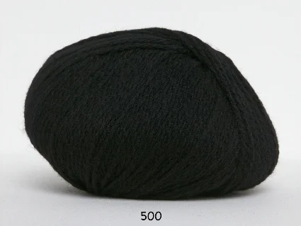 Trygg betalning Hjerte Fine Highland Wool – ullgarn – Hjertegarn – fv 500 Svart