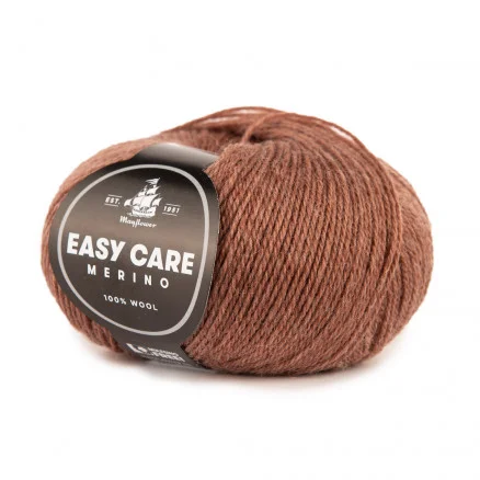 Populärt val Mayflower Lättskött Garn enfärgat 037 Cognac