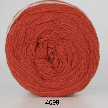 Hjertegarn Organic 350 – fv 4098 Mörk orange Expressleverans