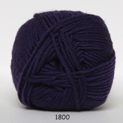 Begränsat erbjudande Hjertegarn Extrafine Merino 90 Garn – fv 1800 Mörklilla