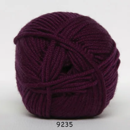 Hjertegarn Extrafine Merino 90 Garn – fv 9235 Bordeaux Snabb leverans