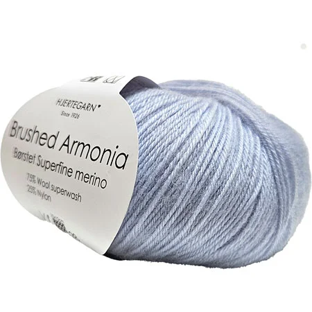 Brushed Armonia Børstet Superfine Merino Uldgarn Fv 4110 Ljus Blå Säker betalning