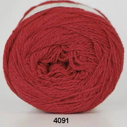 Hjertegarn Organic 350 – fv 4091 Röd Reapris