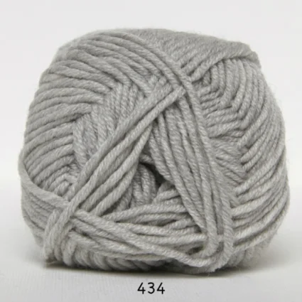 I lager Hjertegarn Extrafine Merino 90 Garn- fv 434 Ljusgrå