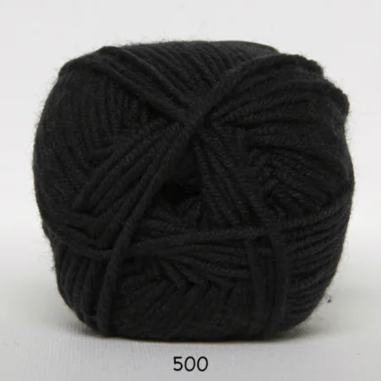 I lager Hjertegarn Extrafine Merino 90 Garn – 500 Svart