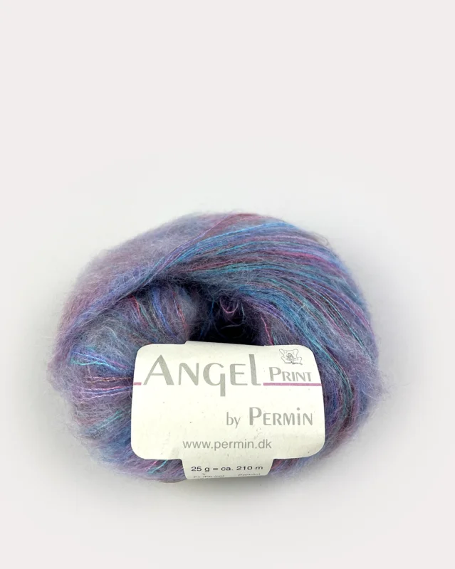 Angel Permin – Mohair och Sidengarn – 884754 Print Pastel Kundfavorit