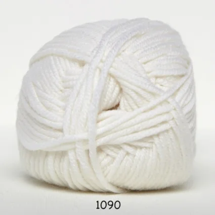 Snabb leverans Hjertegarn Extrafine Merino 90 Garn – fv 1090 Vit