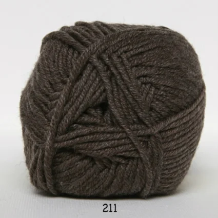 Hjertegarn Extrafine Merino 90 Garn – 211 Mellanbrun Billigare