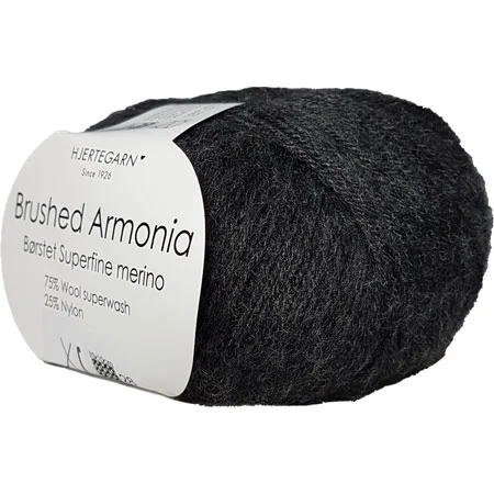 Brushed Armonia Borstad Superfine Merino Ullgarn Fv 403 Koks Grå Premium