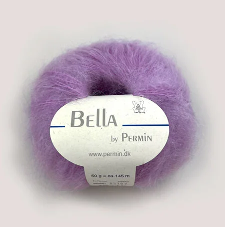 Bella Permin garn – Mohairgarn med ullgarn & polyamid – fv 883281 Violet Outlet