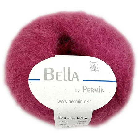 Bella Permin garn – Mohairgarn med ullgarn & polyamid – fv 883268 Blommon Utförsäljning