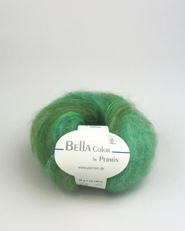 Bella Permin garn – Mohairgarn med ullgarn & polyamid – fv 883189 Color Neon Grön Säker betalning
