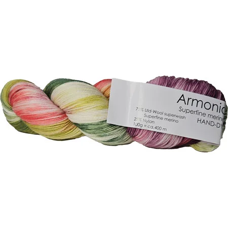 Hjertegarn Armonia Hand Dyed Merino Ullgarn Fv 87 Flerfärgad Fynd
