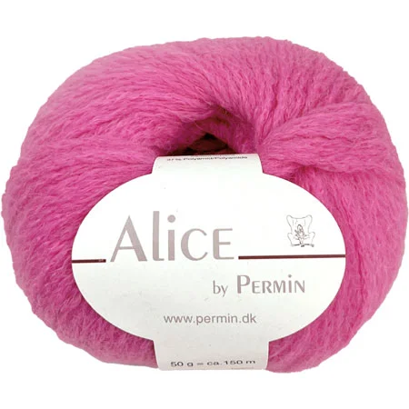 Kundfavorit Alice Permin – Alpaca Ullgarn – fv 45 Hot pink