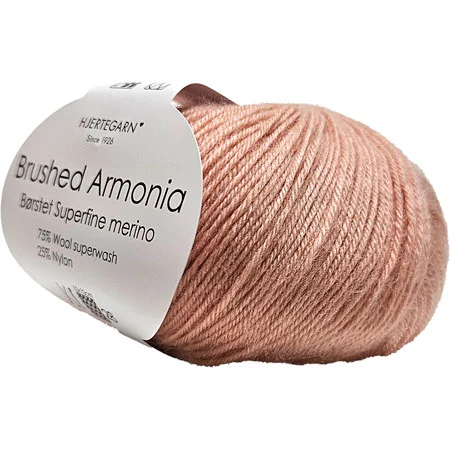 Brushed Armonia Borstad Superfine Merino Ullgarn Fv 1208 Laks Fynd