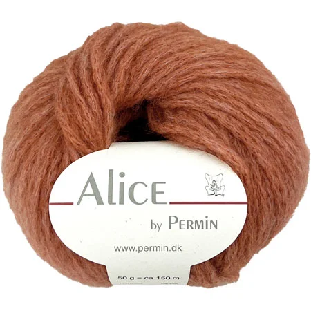 Fri frakt Alice Permin – Alpaca Ullgarn – fv 43 Ljus Rost