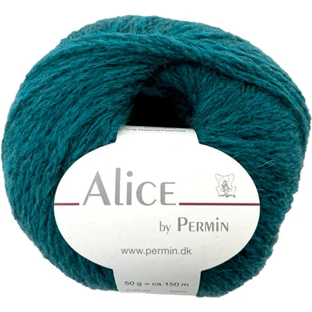 Alice Permin – Alpaca Ullgarn – fv 47 Deep teal Billig