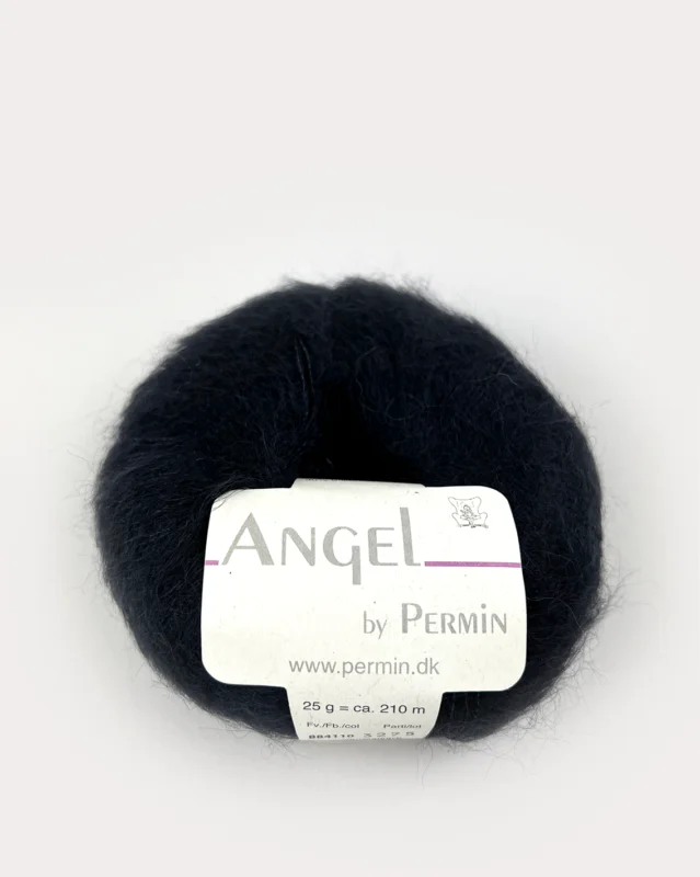 Angel Permin – Mohair och Sidengarn – 884110 Svart Erbjudandepris