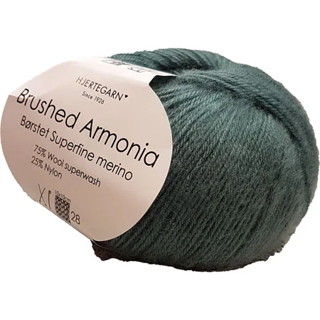 Brushed Armonia Borstad Superfine Merino Ullgarn Fv 4612 Dammig Petrol Kampanj