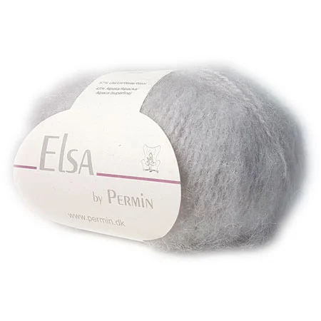 Elsa By Permin – Alpaca ull & Ullgarn – Fv 880701 Ljus Grå Billigare