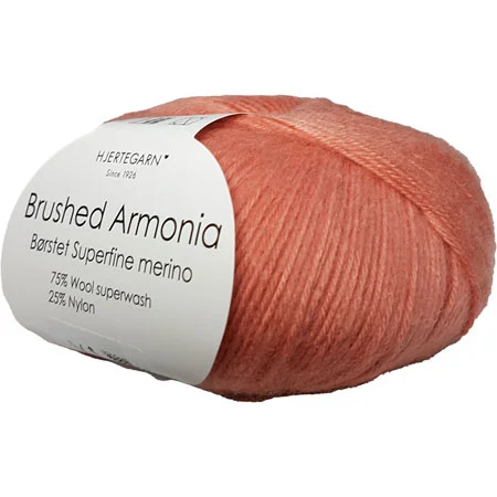 Beställ idag Brushed Armonia Borstad Superfine Merino Ullgarn Fv 1431 Laxfärgad