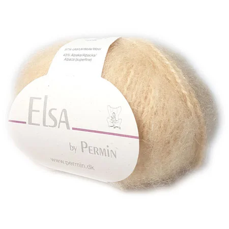 Elsa By Permin – Alpaca ull & Ullgarn – Fv 880703 Sart Gul I lager