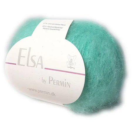 Elsa By Permin – Alpaca ull & Ullgarn – Fv 880711 Pastel Grön Bästa pris