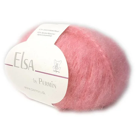 Elsa By Permin – Alpaca ull & Ullgarn – Fv 880707 Pink Snabb frakt