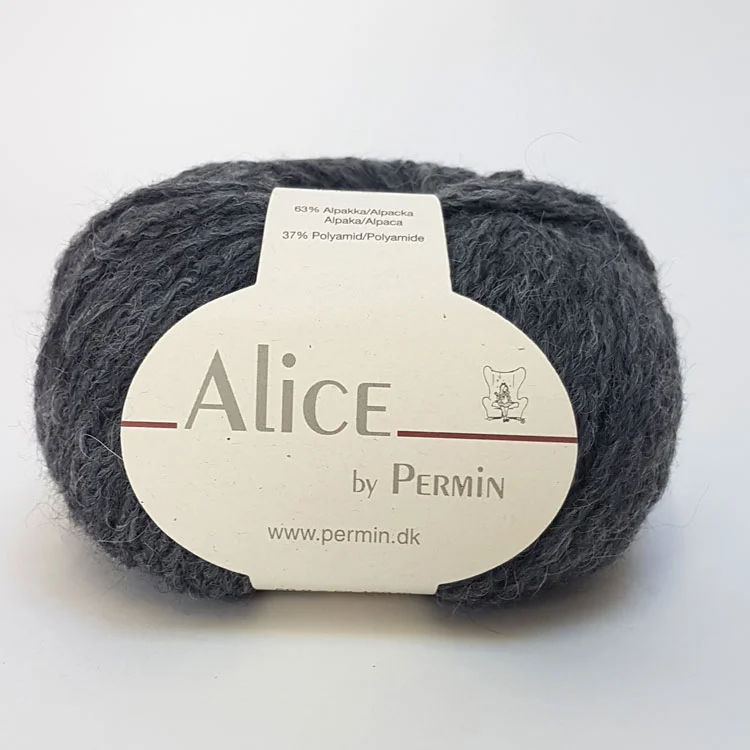 Nedsatt pris Alice Permin – Alpaca Ullgarn – fv 07 Grå
