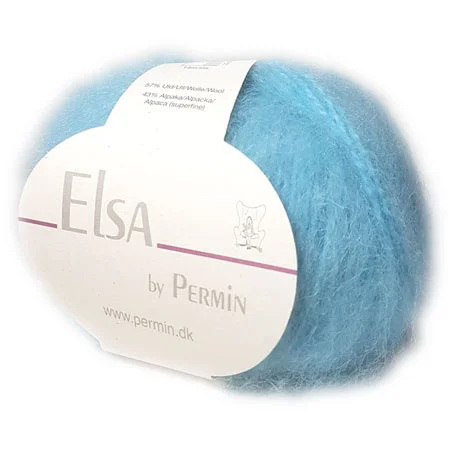 I lager Elsa By Permin – Alpaca ull & Ullgarn – Fv 880712 Ljus turkos