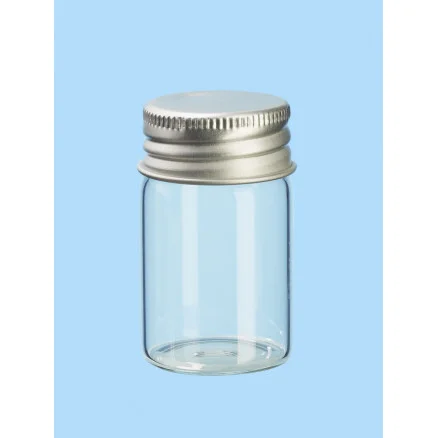 Mini Glasflaska/Burk med Lock 30x50mm – 3 st Lägg i varukorgen