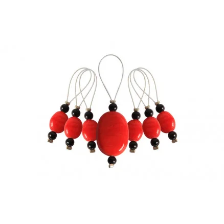 Snabb leverans KnitPro Zooni Markeringsringar Tangerine – 7 st