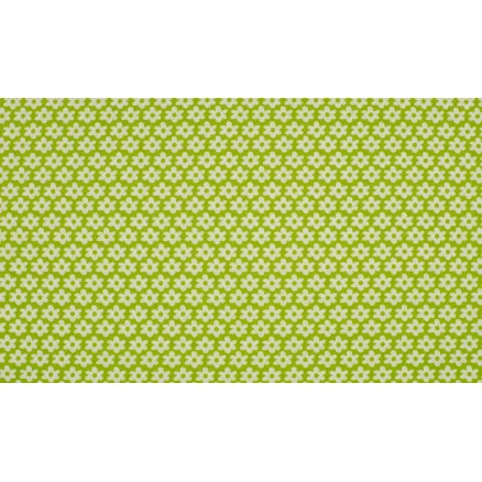 Minimals Bomullspoplin Tyg Print 24 Flower Lime 145cm – 50cm Endast denna vecka