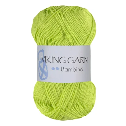 Viking Garn Bambino 436 – Lime Lågt pris