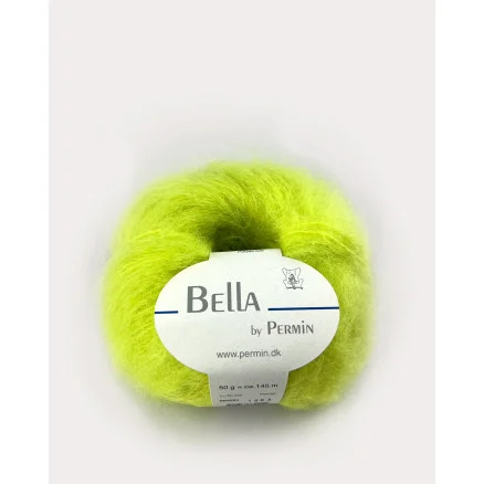 Snabb leverans Permin Bella Mohair Garn 91 Syra Lime