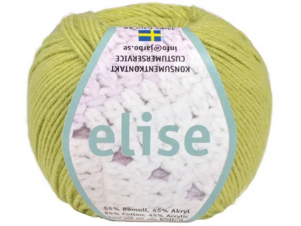 Begränsad tid Järbo Elise Garn Unicolor 69222 Limegrön