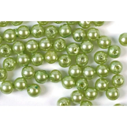 Billigare Vaxpärlor 4mm 500g lime