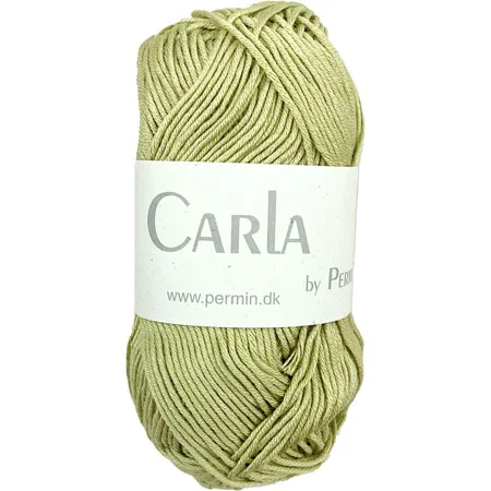 Carla By Permin – Garn Med Bomull & Modal fv 882610 Acid Lime Fri frakt