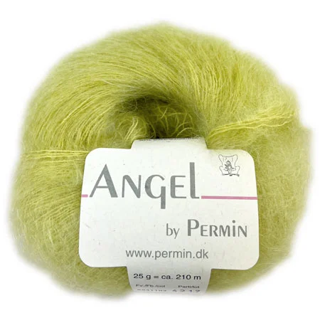 Angel Permin – Mohair och Sidengarn – 8841103 Acid Lime Trygg betalning