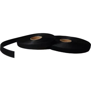 Kardborreband – 20 mm svart utan lim Nyhet