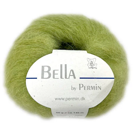 Köp online Bella Permin garn – Mohairgarn med ullgarn & polyamid – fv 883261 Lime