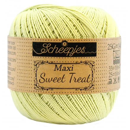 Rea Scheepjes Maxi Sweet Treat Garn Unicolor 392 Lime Juice