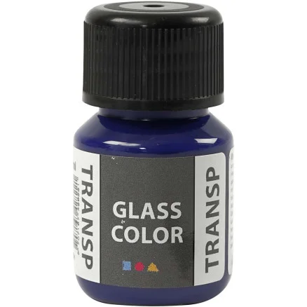 Glasfärg transparent, briljantblå, 30 ml/ 1 flaska Outlet