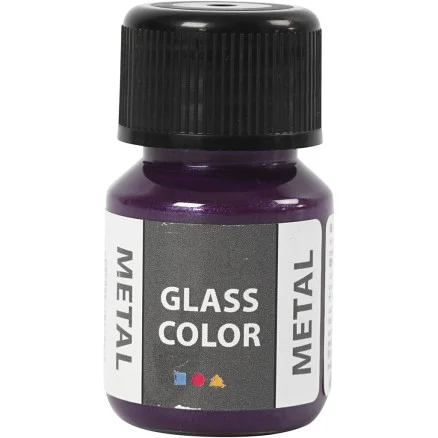 Utförsäljning Glasfärg metall, lila, 30 ml/ 1 flaska